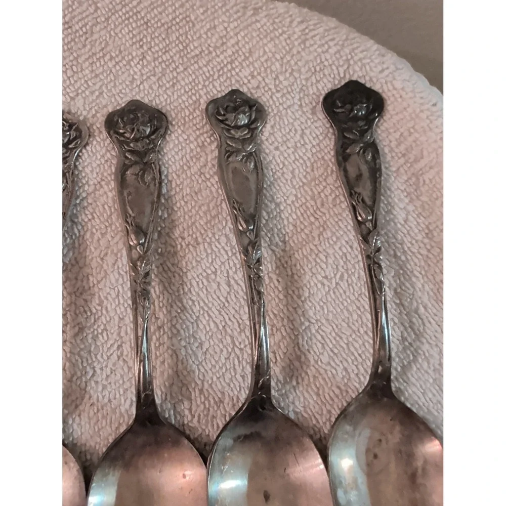 Berkshire Three 1915 Teaspoon Lot of 6 Berkshire Silver Co